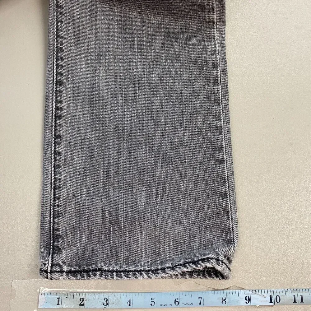 Levis 501 Jeans Mens 36x32 Gray Button‎ Fly 100% Cotton